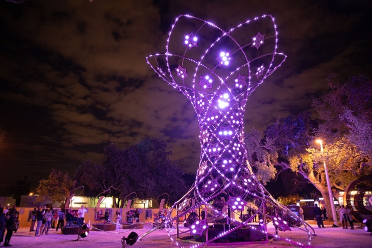 Ilumina lights up the night in Little Haiti.