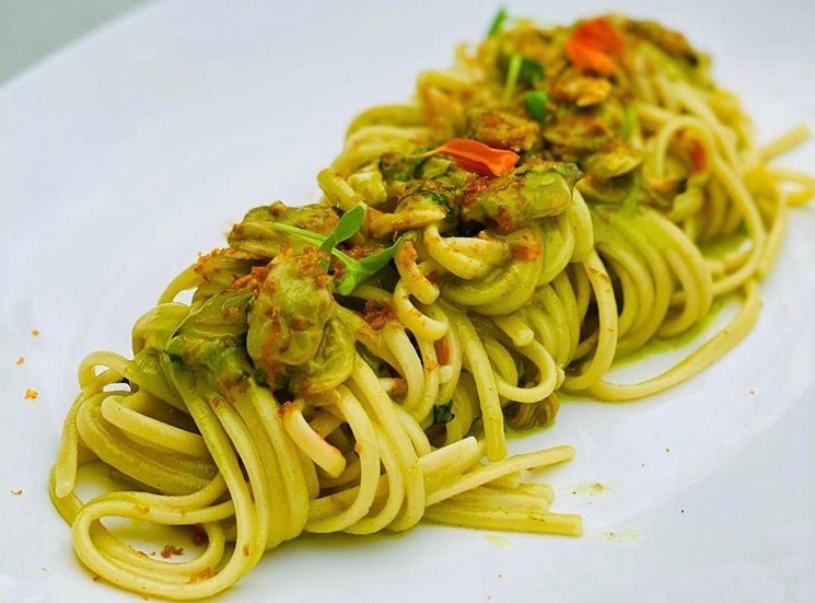Pasta alle vongole en Doma.